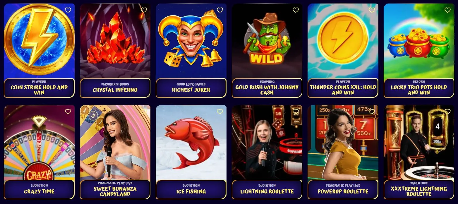 nove spletni casino Katere igre najdete v novih spletnih igralnicah