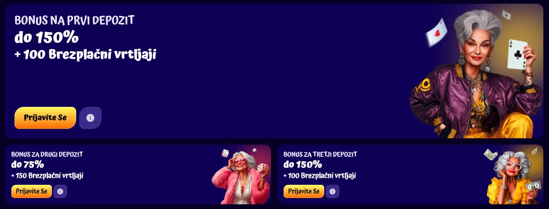 nove spletni casino Pozdravni bonus